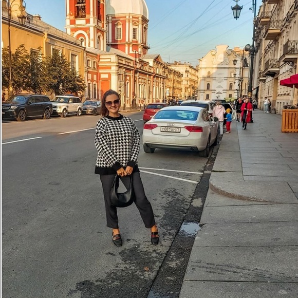 Mango houndstooth sweater bloggers fav, Rare❤️ - Picture 12 of 12